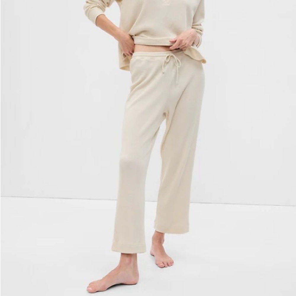 GAP | Waffle Knit Wide Leg Pants Sz L